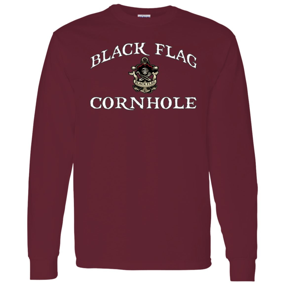 Black Flag Cornhole Long Sleeve T-Shirt