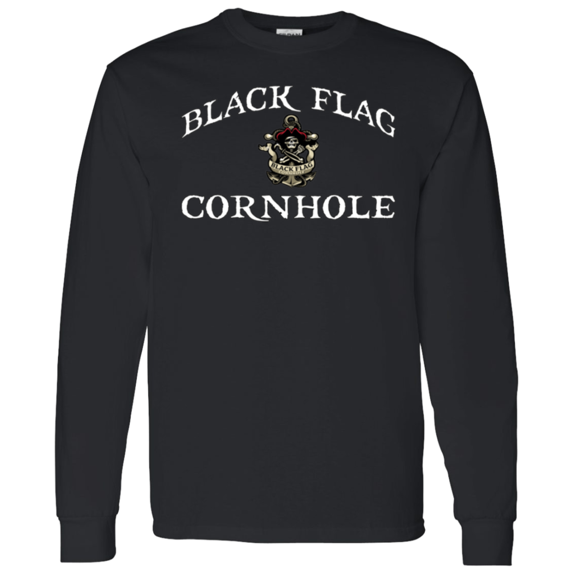 Black Flag Cornhole Long Sleeve T-Shirt