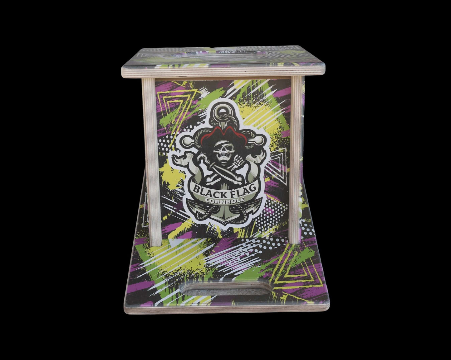 Black Flag Cornhole Airmail Box - Throwback Design