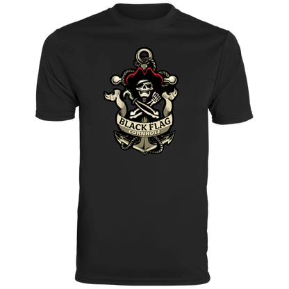 Black Flag Cornhole Logo Performance Tee Shirt - Moisture - Unisex