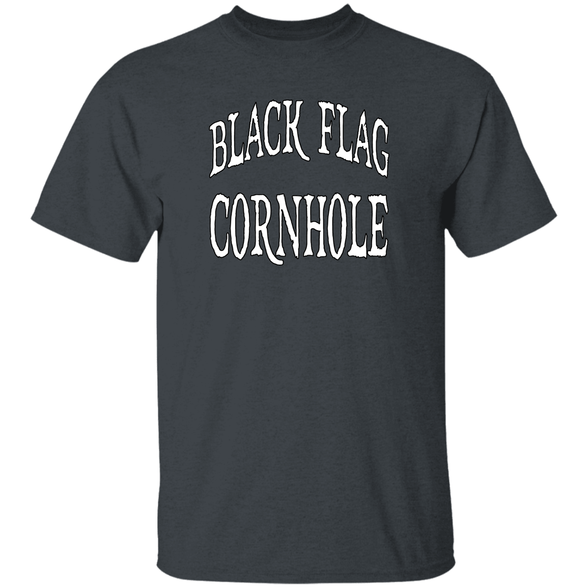 Black Flag Cornhole Text T-Shirt