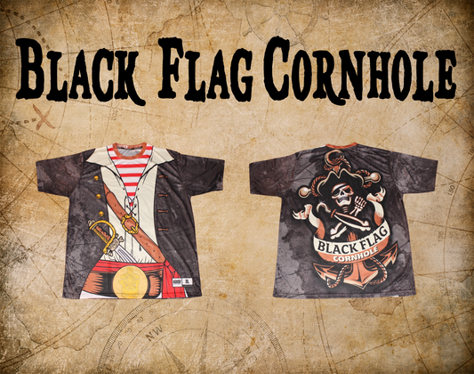 Black Flag Cornhole Pirate Jersey - Ready to Ship