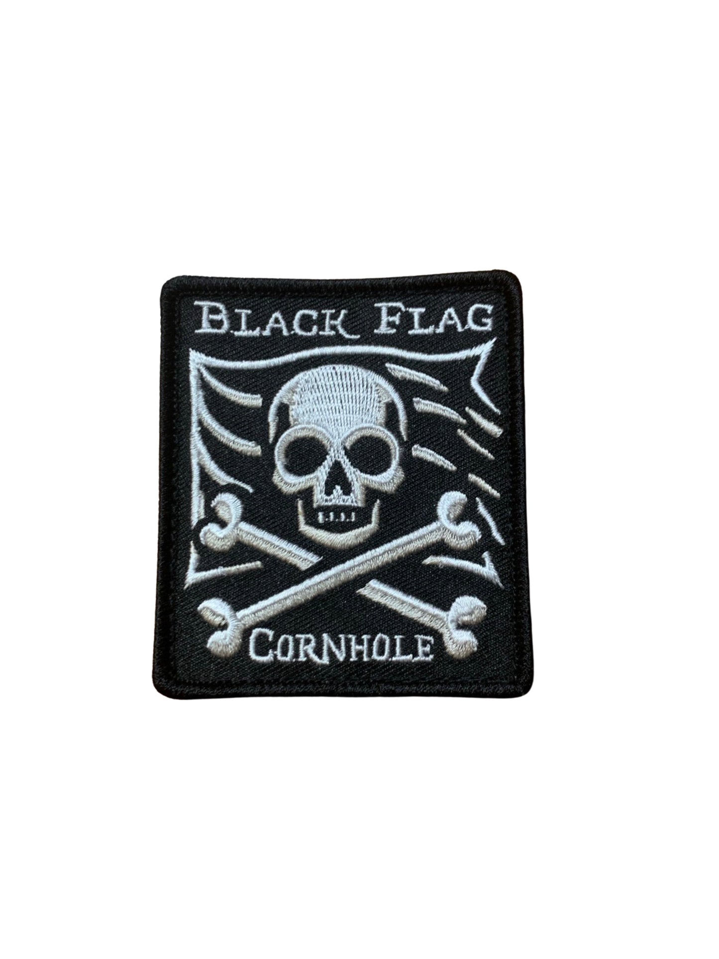Black Flag Cornhole Flag Patch