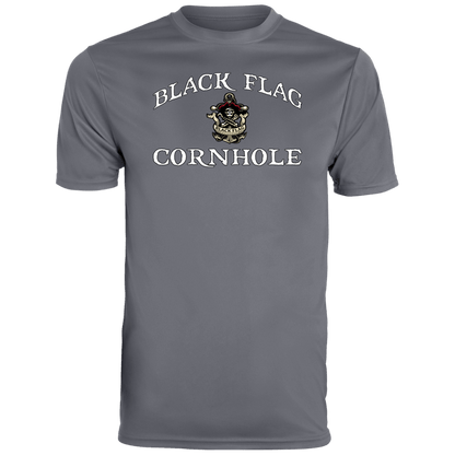 Black Flag Cornhole Logo Performance Tee Shirt - Unisex