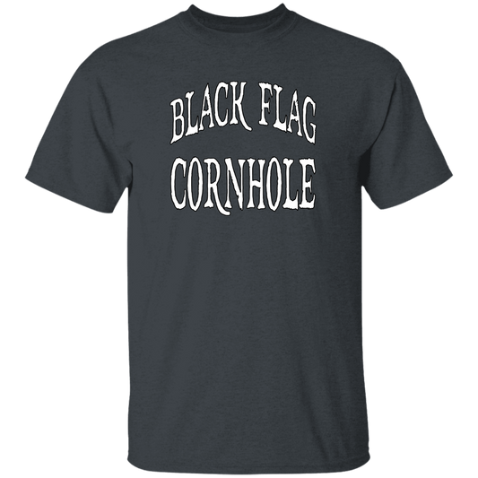 Black Flag Cornhole Text T-Shirt