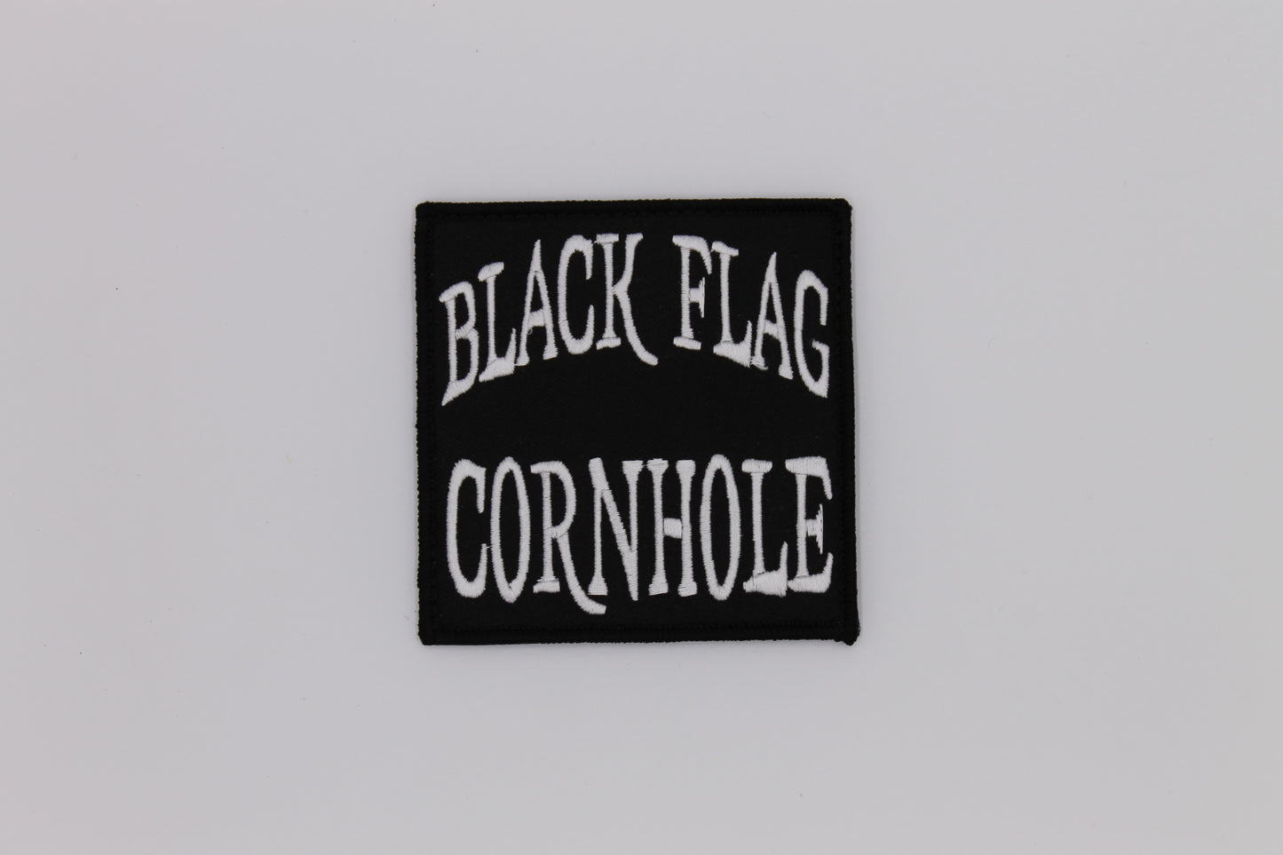 Black Flag Cornhole Text Patch